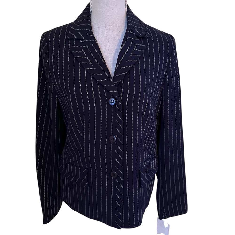Pendleton Navy Blue/ White Pinstripes Suiting Separates Blazer 8